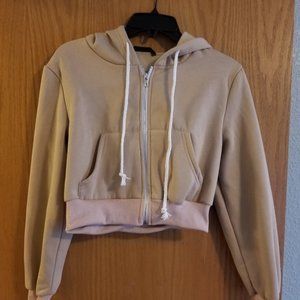 Zip Up Drawstring Hoodie